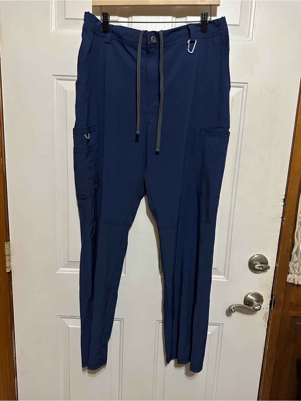 Cherokee Infinity Men's Fly Front Cargo Pants Style CK200A Navy Blue L Workwear